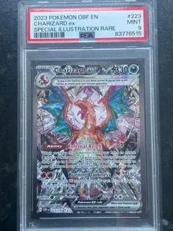 Pokemon TCG Obsidian Flames Charizard EX 223/197 Special Illustration Rare PSA 9 - Image 1