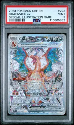 Charizard ex Special Illustration Rare PSA 9 Pokemon Obsidian Flames 223/197 - Image 1