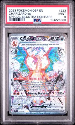 PSA 9 Charizard EX 223/197 Obsidian Flames | Special Illustration Rare Pokemon - Image 1