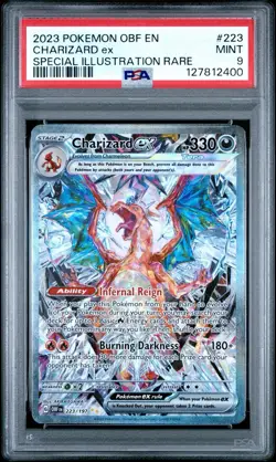 Charizard ex Special Illustration Rare #223/197 Pokemon Obsidian Flames PSA 9 - Image 1