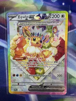 Eevee ex 174 Pokemon TCG Prismatic Evolutions S&V Black Star Promo NM - Image 1