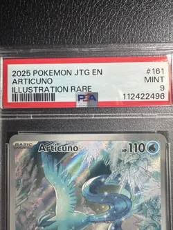 ARTICUNO ILLUSTRATION RARE POKEMON JTG EN-JOURNEY TOGETHER 2025 161 PSA 9 - Image 2