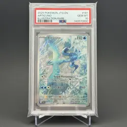 2025 POKEMON JTG EN-JOURNEY TOGETHER ILLUSTRATION RARE #161 ARTICUNO PSA 10 - Image 1