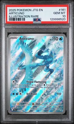 2025 POKEMON JTG EN-JOURNEY TOGETHER ILLUSTRATION RARE #161 ARTICUNO PSA 10 - Image 1