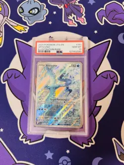 2025 POKEMON JTG EN-JOURNEY TOGETHER ILLUSTRATION RARE #161 ARTICUNO PSA 10 - Image 1