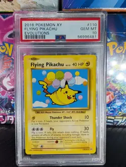 PSA GEM MINT 10 2016 Pokemon Flying Pikachu XY Evolutions #110 - Image 1