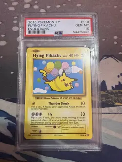 Pokemon XY Evolutions Flying Pikachu 2016 110/108 PSA 10 - Image 1