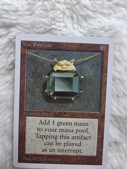 *P R 0 X Y* Mtg Magic The Gathering Mox Emerald Trading Card *P R 0 X Y* Card - Image 3
