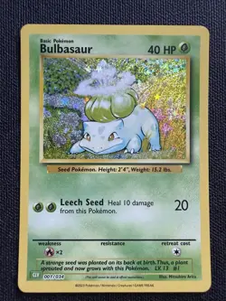 Pokemon TCG Bulbasaur Trading Card Classic Holo, 001/034 NM - Image 1