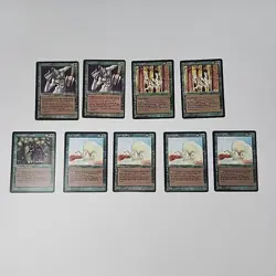 Lot of 9 Vintage Magic The Gathering MTG The Dark Cards Rare Uncommon 1994 NM/M - Image 1
