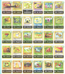 1999 Pokemon JUNGLE Set COMPLETE Unlimited Edition NON HOLO Card Lot 17-64 LP/NM - Image 1