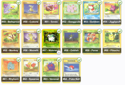 1999 Pokemon JUNGLE Set COMPLETE Unlimited Edition NON HOLO Card Lot 17-64 LP/NM - Image 2