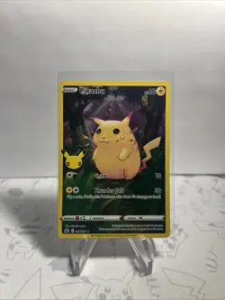 Pikachu 5/25 Pokemon Celebrations 25th Anniversary Set Full Art Card - Image 2