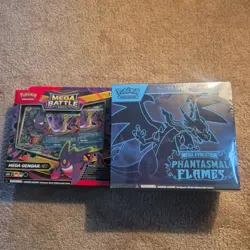 Pokemon TCG Mega Evolution Phantasmal Flames Factory Sealed Elite Trainer Box - Image 1
