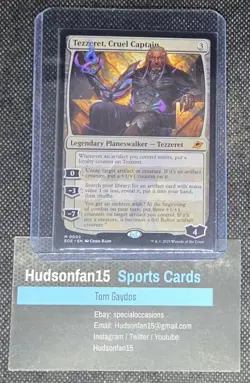 Tezzeret, Cruel Captain MTG Edge of Eternities M 0002 Legendary Planeswalker - Image 1