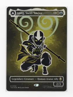 Aang, Swift Savior (Borderless Neon Ink Foil) Avatar: The Last Airbender MTG 359 - Image 1