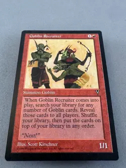 Goblin Recruiter Visions Regular MTG-Never Played NM-Vintage Magic the Gathering - Image 3