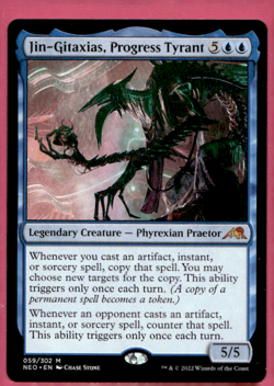 JIN-GITAXIAS, PROGRESS TYRANT KAMIGAWA: NEON DYNASTY PHYREXIAN PRAETOR MTG 59 - Image 1