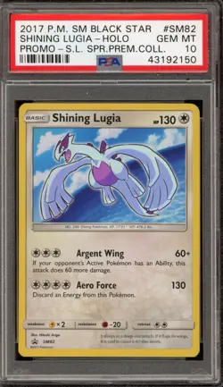 Pokemon Shining Lugia Shining Legends Super Premium Coll. Holo Promo SM82 PSA 10 - Image 1