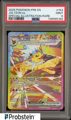 2025 Pokemon Pre En Special Illustration Rare #153 Jolteon Ex PSA 10 GEM MINT - Image 1