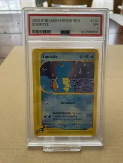 2002 Pokemon Expedition Squirtle #132 PSA 7 - Image 1