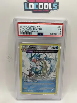 2015 Pokemon Gyarados 21/98 XY - Ancient Origins Holo - PSA 1 Population 1 - Image 1