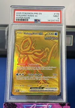 2025 Pokemon SV Prismatic Evolutions Walking Wake ex #178/131 PSA 9 - Image 1