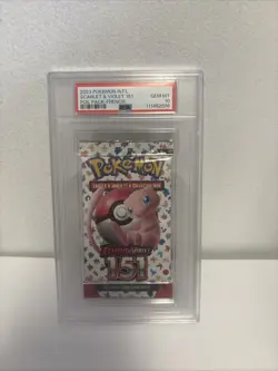 INT’L FRENCH 2023 Pokemon Scarlet & Violet 151 Graded Foil Pack PSA 10 - Image 1