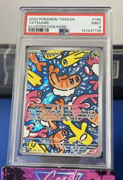 2024 Pokemon SV Twilight Masquerade TWM EN Tatsugiri #186/167 PSA 9 - Image 1