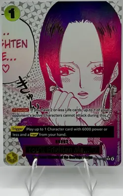 One Piece TCG Boa Hancock OP14-118 Alt Art “You’ll Frighten Me.” Secret Rare NM - Image 1