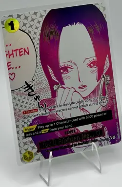 One Piece TCG Boa Hancock OP14-118 Alt Art “You’ll Frighten Me.” Secret Rare NM - Image 3