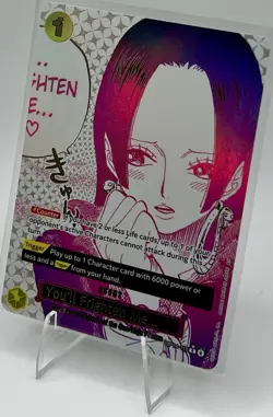 One Piece TCG Boa Hancock OP14-118 Alt Art “You’ll Frighten Me.” Secret Rare NM - Image 5