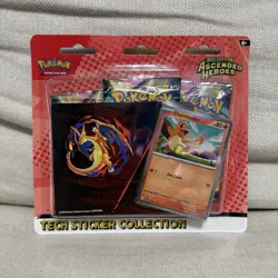 Pokemon Ascended Heroes Tech Sticker Collection Charmander New Sealed IN-HAND - Image 1
