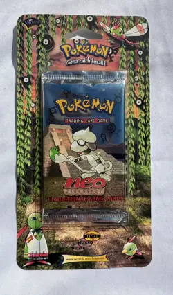 2001 Vintage Pokemon Neo Discovery Sealed Blister Pack Smeargle Art - Image 1