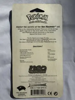 2001 Vintage Pokemon Neo Discovery Sealed Blister Pack Smeargle Art - Image 3