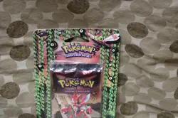 2001 Vintage Pokemon Neo Discovery Sealed Blister Pack Scizor Art - Image 5