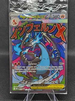 SEALED Mega Charizard X EX MEP 23 UPC Black Star Promo Pokemon TCG Card - Image 1
