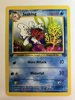 Seaking 46/64 - 1st ED Jungle Set TCG - Pokemon Card - LP - Image 1