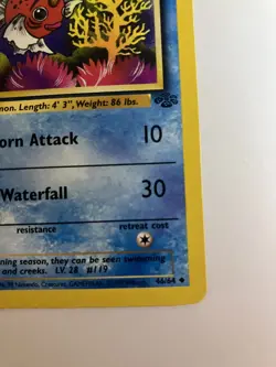 Seaking 46/64 - 1st ED Jungle Set TCG - Pokemon Card - LP - Image 4