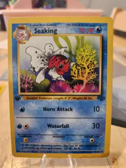 POKEMON TCG SEAKING 1ST EDITION 46/64 JUNGLE LP! - Image 1