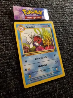 Pokemon TCG Seaking Jungle 46/64 Regular 1st Edition Wizards Base Set LP - Image 3