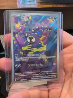 Pokemon TCG Gastly Scarlet Violet Temporal Forces 177/162 Illustration Rare Card - Image 1