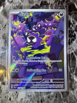 Gastly 177/162 Illustration Rare Temporal Forces Holo Pokemon Card - Image 1