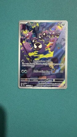 Pokemon TCG Temporal Forces Gastly Card 177/162 Illustration Rare - Image 1