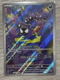 Pokemon TCG Gastly 177/162 Temporal Forces Illustration Rare Holo Card - Image 1