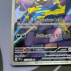 Pokemon TCG Gastly 177/162 Temporal Forces Illustration Rare Holo Card #1 LP - Image 2