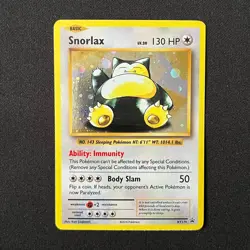 Snorlax Holo XY179 Black Star Promo Pokemon Card HD Swirl - Image 1