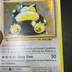 Snorlax Holo XY179 Black Star Promo Pokemon Card HD Swirl - Image 2