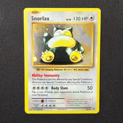 Snorlax Holo XY179 Black Star Promo Pokemon Card HD Swirl - Image 5