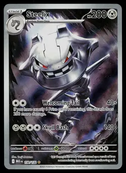 Pokemon Card - Steelix Mega Evolution 150/132 Holo Illustration Rare - Image 1